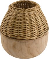 Cozy Ibiza-Vase naturel- avec branches de saule- 35 cm.