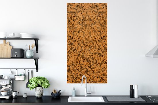 Poster Oranje - Pierre - Granit - 60x120 cm