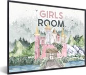 Fotolijst incl. Poster - Girls room - Quotes - Spreuken - Kinderen - Kids - Baby - Girls - 40x30 cm - Posterlijst