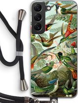 Case Company® - Samsung Galaxy S22 hoesje met Koord - Haeckel Trochilidae - Telefoonhoesje met Zwart Koord - Bescherming aan alle Kanten en Over de Schermrand