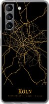 Coque Samsung Galaxy S21 - Cologne - Carte - Or - Coque de téléphone en Siliconen