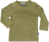 Silky Label t-shirt pesto green - lange mouw - maat 50/56 - groen