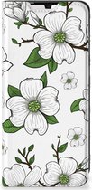 Hoesje Geschikt voor Samsung Galaxy A33 5G Book Case Dogwood Flowers