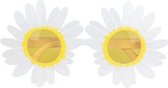 bril Daisy 15 x 13 x 3 cm polycarbonaat wit/geel