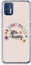 Case Company® - Motorola Moto G9 Plus hoesje - Happy days - Soft Cover Telefoonhoesje - Bescherming aan alle Kanten en Schermrand