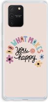 Case Company® - Samsung Galaxy S10 Lite hoesje - Happy days - Soft Cover Telefoonhoesje - Bescherming aan alle Kanten en Schermrand
