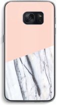Case Company® - Samsung Galaxy S7 hoesje - A touch of peach - Soft Cover Telefoonhoesje - Bescherming aan alle Kanten en Schermrand