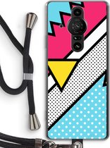 Case Company® - Sony Xperia Pro-I hoesje met Koord - Pop Art #3 - Telefoonhoesje met Zwart Koord - Bescherming aan alle Kanten en Over de Schermrand