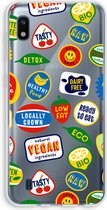 Case Company® - Samsung Galaxy A10 hoesje - Fruitsticker - Soft Cover Telefoonhoesje - Bescherming aan alle Kanten en Schermrand