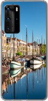 Geschikt voor Huawei P40 Pro hoesje - Rotterdam - Zomer - Boot - Siliconen Telefoonhoesje