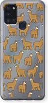 Case Company® - Samsung Galaxy A21s hoesje - Alpacas - Soft Cover Telefoonhoesje - Bescherming aan alle Kanten en Schermrand