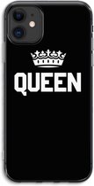 Case Company® - iPhone 11 hoesje - Queen zwart - Soft Cover Telefoonhoesje - Bescherming aan alle Kanten en Schermrand