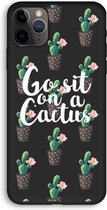 Case Company® - iPhone 11 Pro hoesje - Cactus quote - Biologisch Afbreekbaar Telefoonhoesje - Bescherming alle Kanten en Schermrand