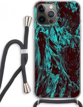 Case Company® - iPhone 12 Pro Max hoesje met Koord - Ice Age - Telefoonhoesje met Zwart Koord - Extra Bescherming aan alle Kanten en Over de Schermrand