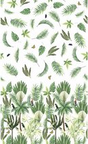 tafellaken Rainforest 138 x 220 cm papier wit/groen