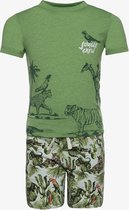 TwoDay tweedelige jongens set met jungle print - Groen - Maat 98/104