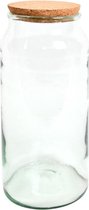 Terrarium fles half open met kurk (18,5X18,5X41,5 CM)