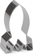uitsteekvorm Raket 7 cm RVS zilver