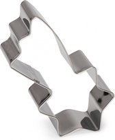 uitsteekvorm Vallende ster 8 cm RVS zilver