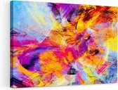 Artaza Peinture sur Toile Art Abstrait - Éclaboussures de Couleurs Différentes - 90x60 - Photo sur Toile - Impression sur Toile