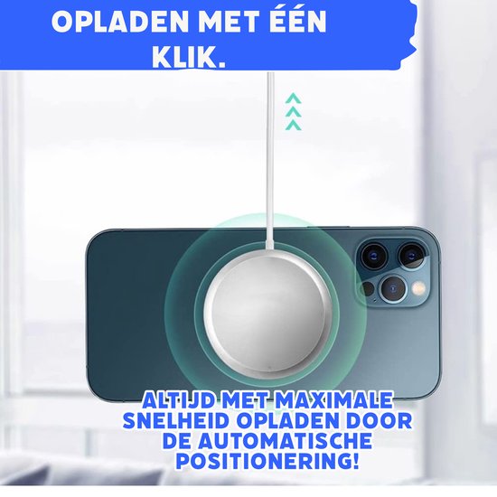 Draadloze Oplader voor iPhone X met Magnetisch Hoesje Transparant - Oplader  met... | bol.com