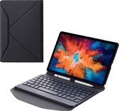 Tablet Toetsenbord Hoes geschikt voor Lenovo Tab P11 Pro - Met Draadloos Bluetooth Keyboard en Stylus pen houder - Zwart