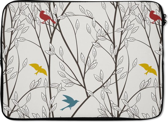 Housse pour ordinateur portable 13 pouces - Motifs - Plantes - Vogel - Housse pour ordinateur portable - Dimensions intérieures 32x22,5 cm
