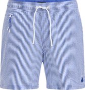 WE Fashion Heren gestreepte zwemshort met structuur
