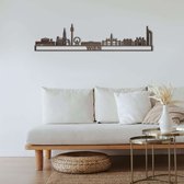 Skyline Wien Populierenhout 130 Cm Wanddecoratie Voor Aan De Muur Met Tekst City Shapes