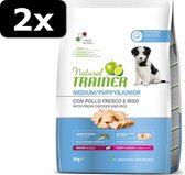 2x NT DOG MEDIUM PUP/JUN CHICKEN 3KG