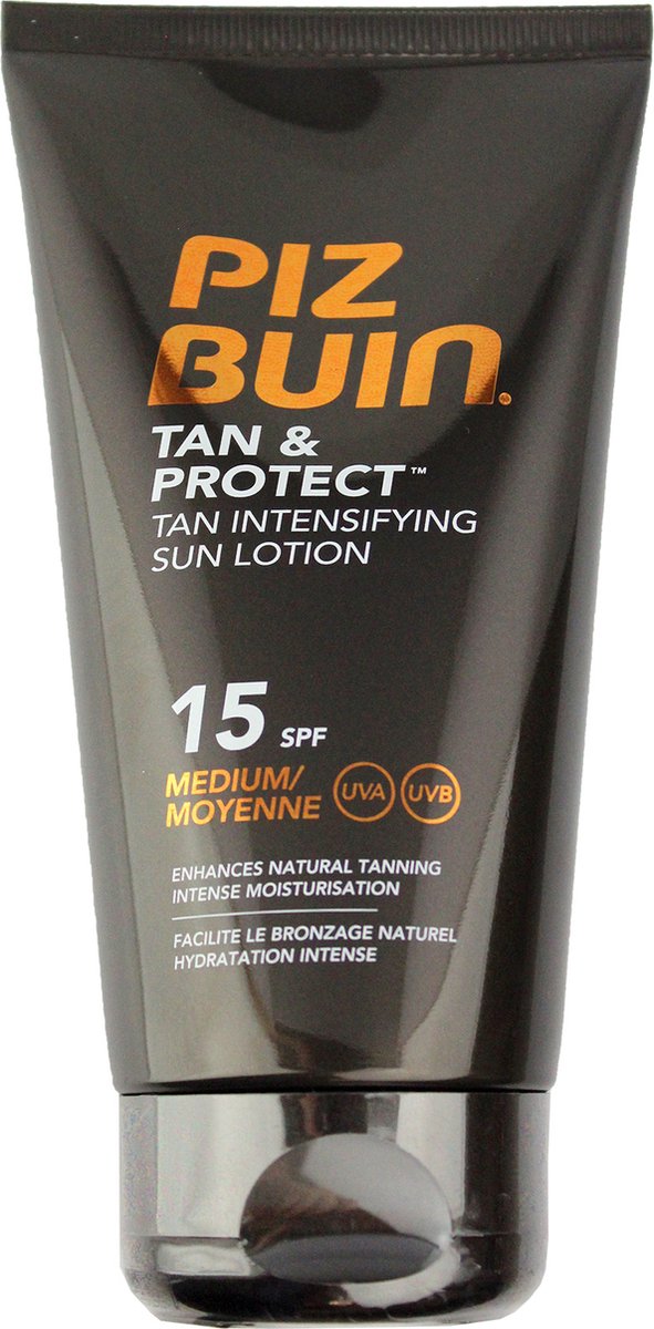 Zonnebrandlotion Tan & Protect Piz Buin Spf 15 (150 ml)