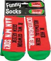 sokken Funny Socks ochtendhumeur katoen one-size