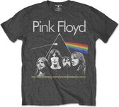 Pink Floyd Kinder Tshirt -Kids tm 8 jaar- DSOTH Band & Pulse Grijs