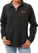 Columbia Kruser Ridge Ii Softshell Outdoorjas Zwart Dames - Maat XS