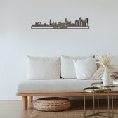 Skyline Den Haag 2 Notenhout 90 Cm Wanddecoratie Voor Aan De Muur Met Tekst City Shapes