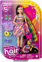 Bol.com Barbie Totally Hair Regenboog - Barbiepop aanbieding