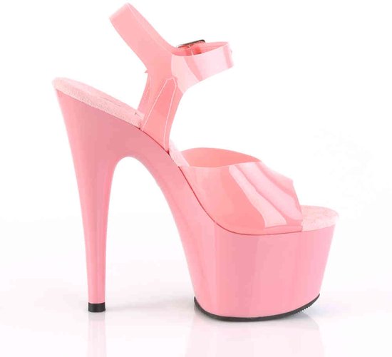 Sandale Pleaser avec bride à la cheville -45 Chaussures- ADORE-708N US 14 Rose