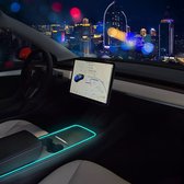 Tesla Model Y 3 Facelift Lumière Ambient Console centrale LED Atmosphère Siècle des Lumières intérieur Accessoires de vêtements pour bébé de voiture