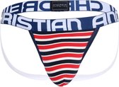 Andrew Christian Avalon Stripe Jock w/ Almost Naked - MAAT XL - Heren Ondergoed - Jockstrap voor Man - Mannen Jock