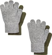 CeLaVi - Handschoenen voor kinderen - 2-pack - Magic - Military Olive - maat Onesize (7-12yrs)