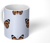 Mok - Koffiemok - Vlinder - Insecten - Patronen - Mokken - 350 ML - Beker - Koffiemokken - Theemok