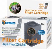 filtercassette Aqua-Flow 200/300 11x11 cm zwart