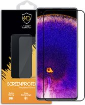 Oppo Find X5 Screenprotector - MobyDefend Gehard Glas Screensaver - Zwarte Randen - Screen Protector - Glasplaatje Geschikt Voor: Oppo Find X5