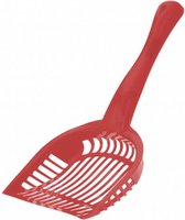 kattenbakscoop 28 cm polypropeen rood