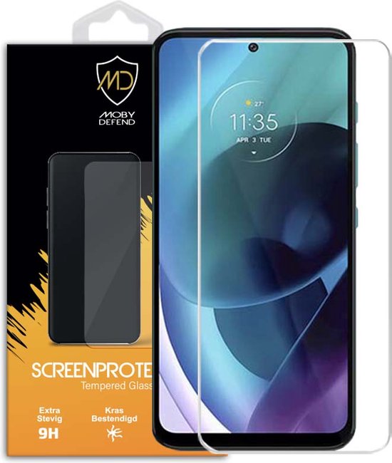 Motorola Moto G71 Screenprotector - MobyDefend Case-Friendly Screensaver - Gehard Glas - Glasplaatje Geschikt Voor Motorola Moto G71