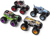 Monster Jam Land en Zee Set met 4 Die-Cast Monstertrucks