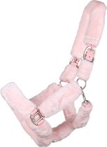 QHP Halster Alaska met bont - maat Pony - pink