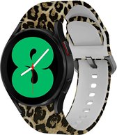 Strap-it Lucky Leopard Samsung Galaxy Watch 4 Classic 46mm bandje