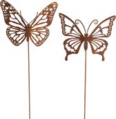 Boltze Home Tuinsteker vlinder Fally 24xh94cm (1 stuk) assorti