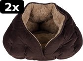 2x IGLO MALU BRUIN 47X41X27CM